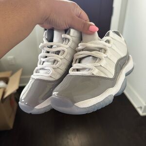 Stylish Gray and White Women's Sneakers